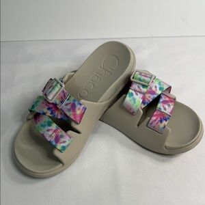 Chaco Multicolor Tie-Dye Sandals